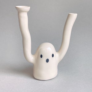 Ghost Ceramic Pipe - Cute Ceramic - Handmade  - Colorful Pipes - Rompotodo