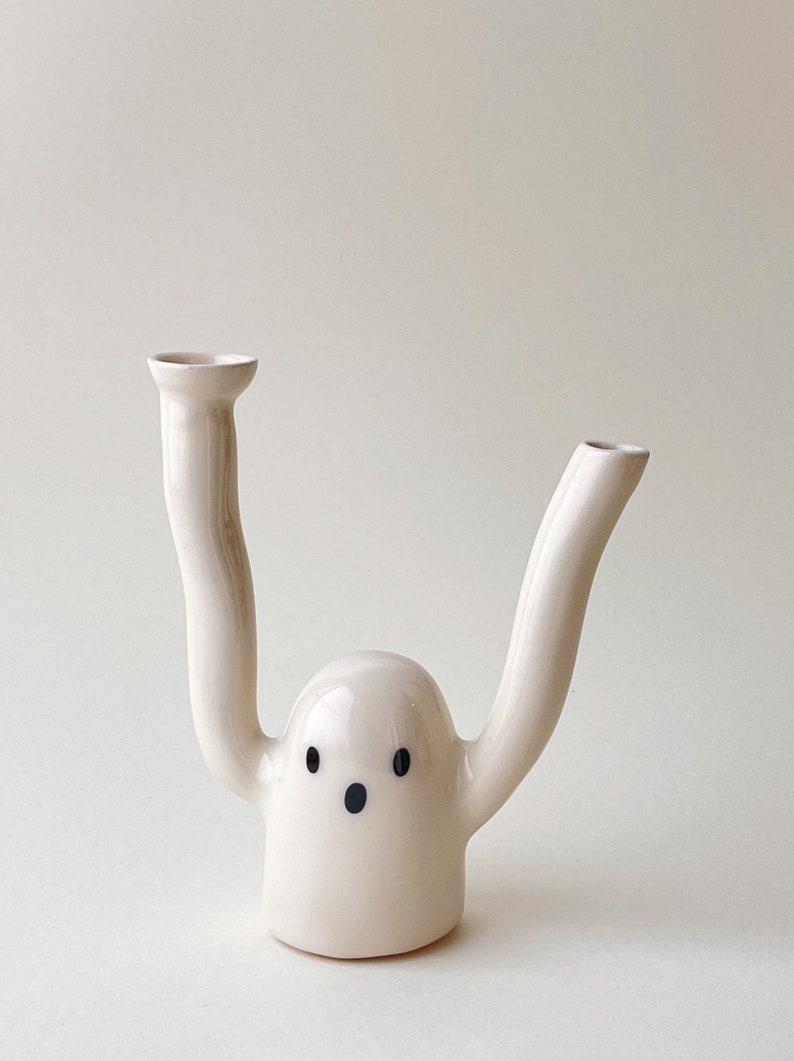 Ghost Ceramic Pipe Cute Ceramic Handmade Colorful Pipes Etsy