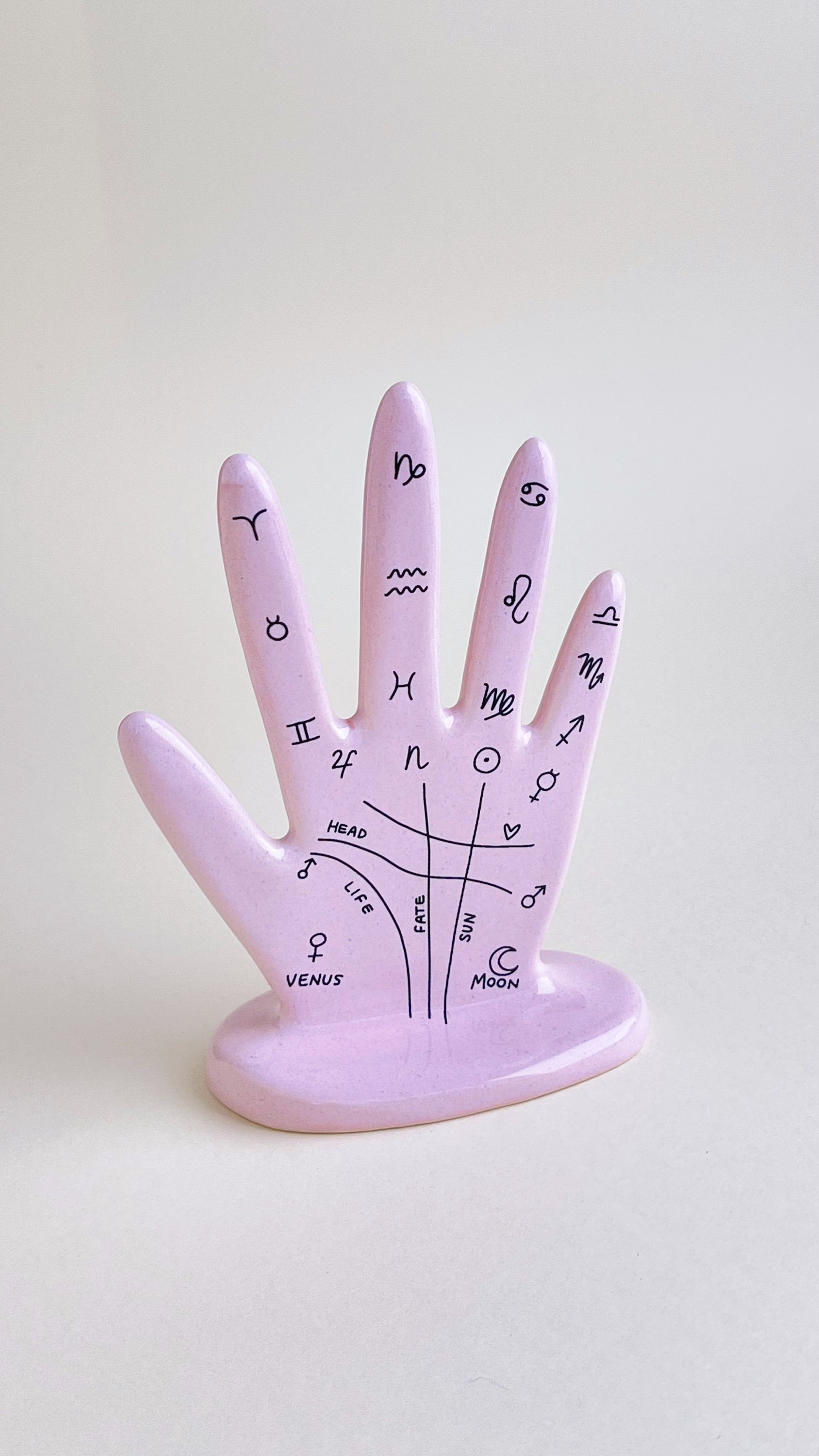 Palm reader clearance jewelry stand