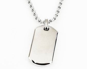 etsy dog tag necklace