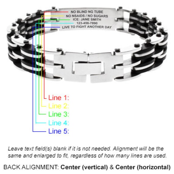 Non metal sales medical alert bracelets
