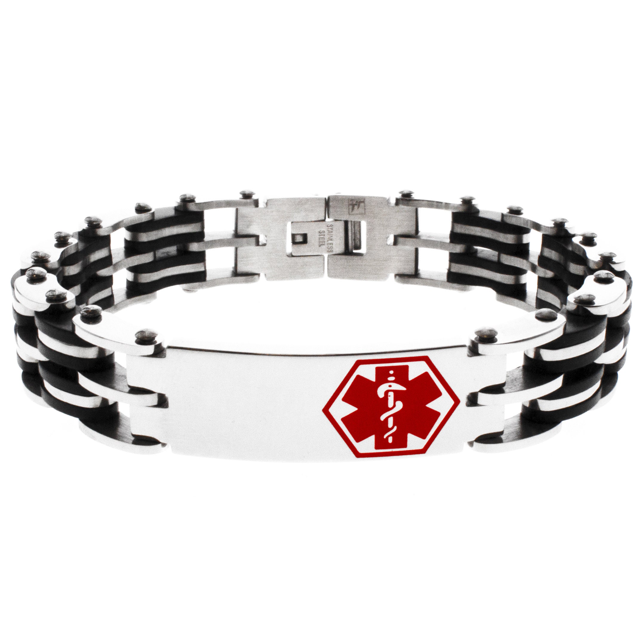 Medical Alert Bracelet Free Custom Personalized Engraving Jewelry