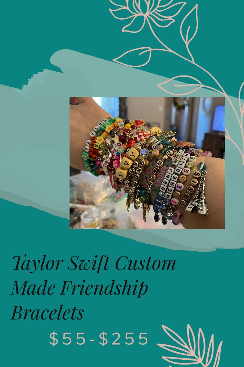 Taylor Swift Custom Made Friendship Bracelets/to Trade at Taylor Swift's  Eras Tour/swiftie/eras Tour/taylor/friendship/bracelet -  Hong Kong