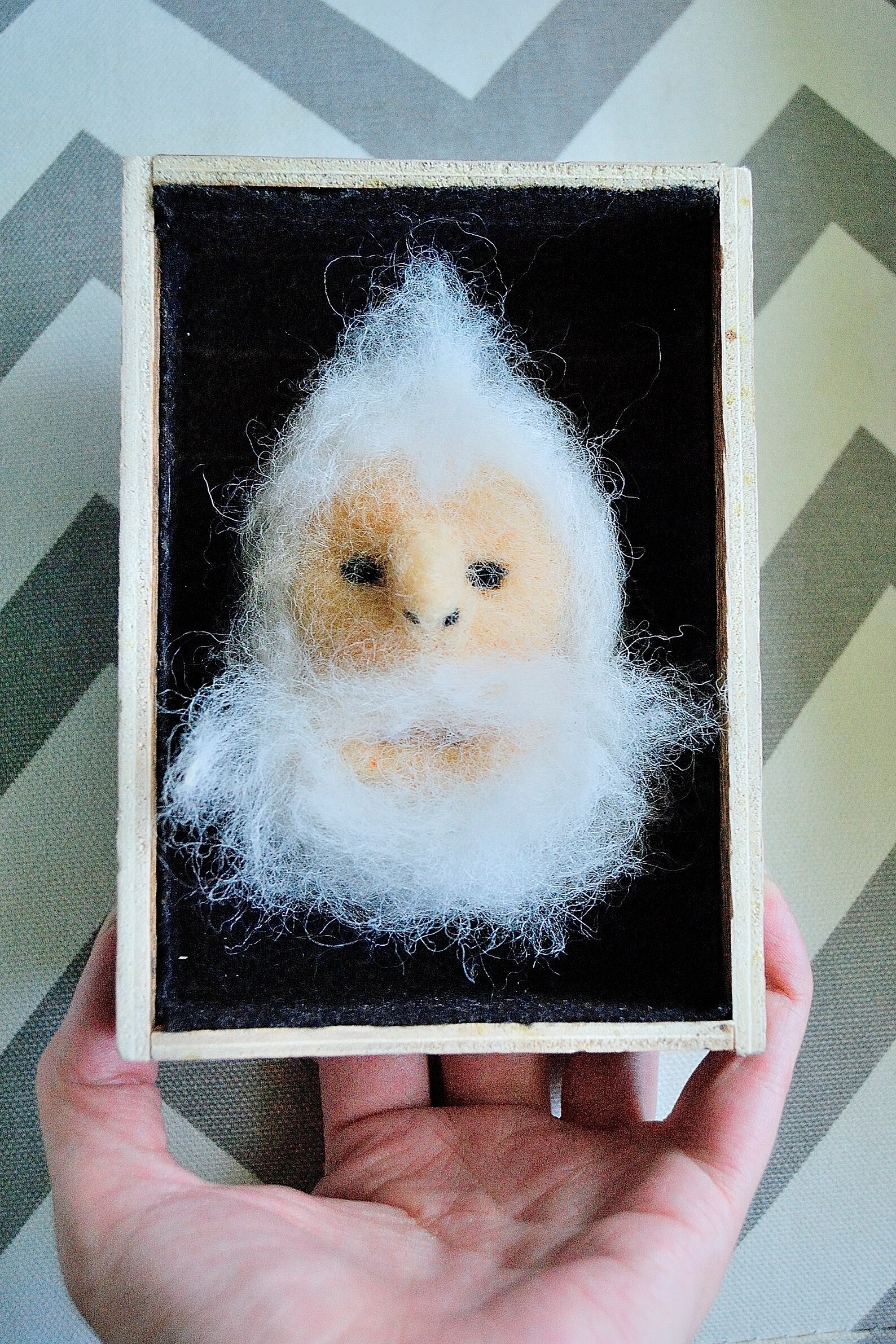 Yeti Abominable Snowman 100 wool needle felted cryptid Etsy
