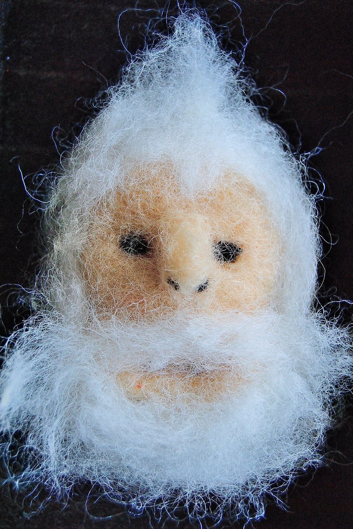 Yeti Abominable Snowman 100 wool needle felted cryptid Etsy