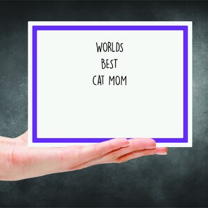 Carte de maman de chat