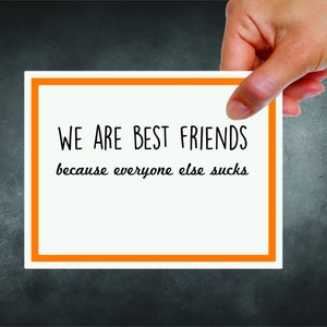 Carte des meilleurs amis