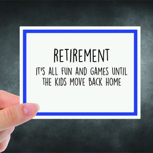 I bambini si trasferiscono a casa - Carta di pensionamento