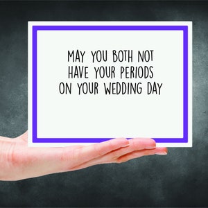 Perioden am Hochzeitstag - LGBTQ Karte