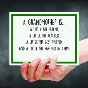 Una tarjeta de abuela