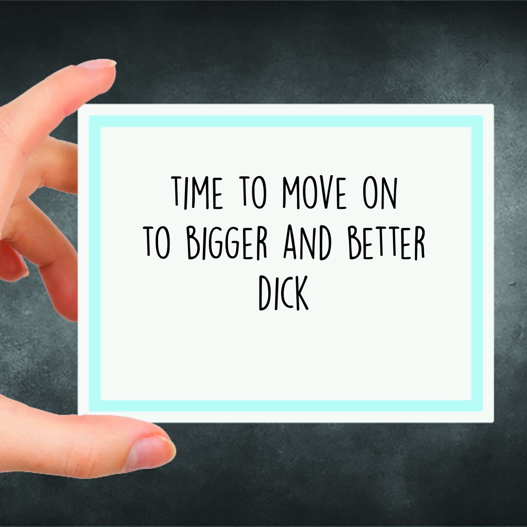 Bigger Dick Breakup Card - Etsy