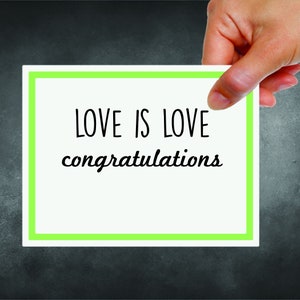 El amor es amor - Tarjeta LGBTQ
