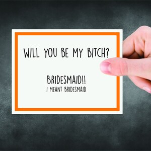 Sé mi dama de honor - Tarjeta de compromiso