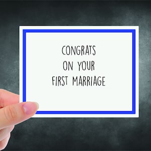 Erste Ehe - Hochzeitskarte