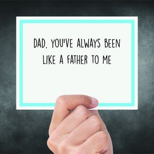Wie ein Vater - Vatertagskarte