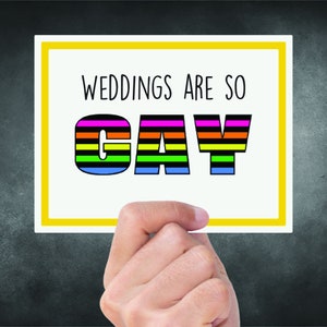 Weddings Are So - Hochzeitskarte