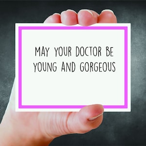 Gorgeous Doctor Colonoscopy / Surgery Card