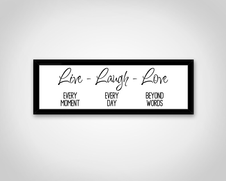 Download Live Laugh Love Sign SVG File: Silhouette Cameo Cricut Cut ...