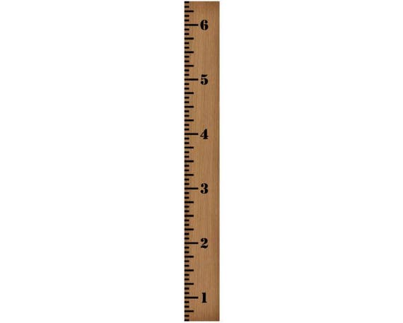 Growth Chart Ruler Decal