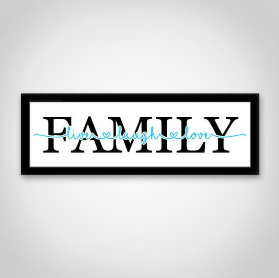 Download FAMILY live-laugh_love SVG Silhouette Cameo Cricut Cut | Etsy