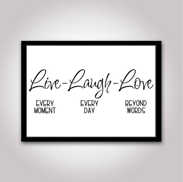 Download Live Laugh Love Sign SVG File: Silhouette Cameo Cricut Cut ...