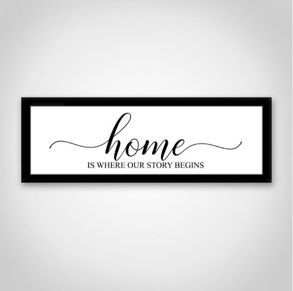 Home Is Where Our Story Begins Svg File Silhouette Cameo Etsy
