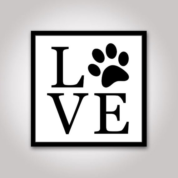 Download Love Paw Svg Paw Svg Love Paw Print Svg Animal Svg Dog Etsy