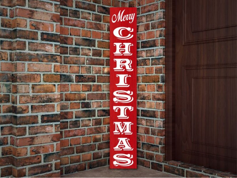 Download Vertical Merry Christmas Svg Porch Sign Front Porch Sign ...