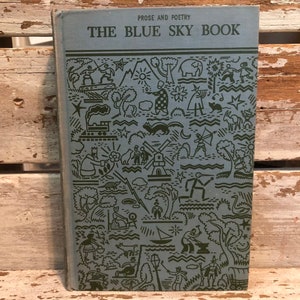 The Blue Sky Book Prosa und Poesie-Vintage-Buch