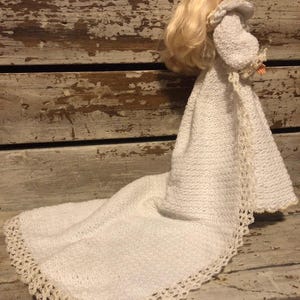 Paradise Princess Diana Crocheted Wedding Dress/Gown Completed Barbie