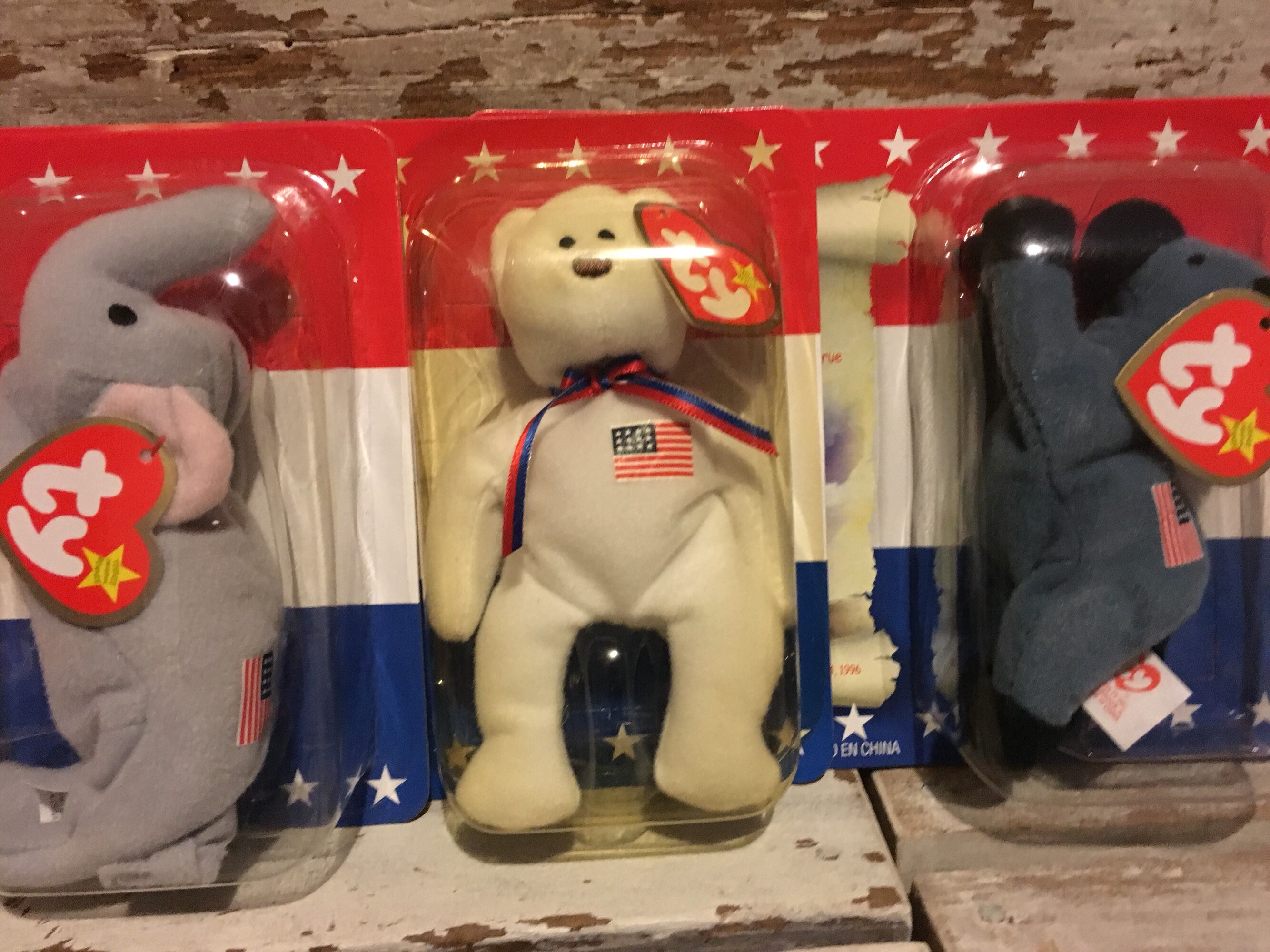 McDonalds Ty American Trio Righty Left Libearty Patriotic Set