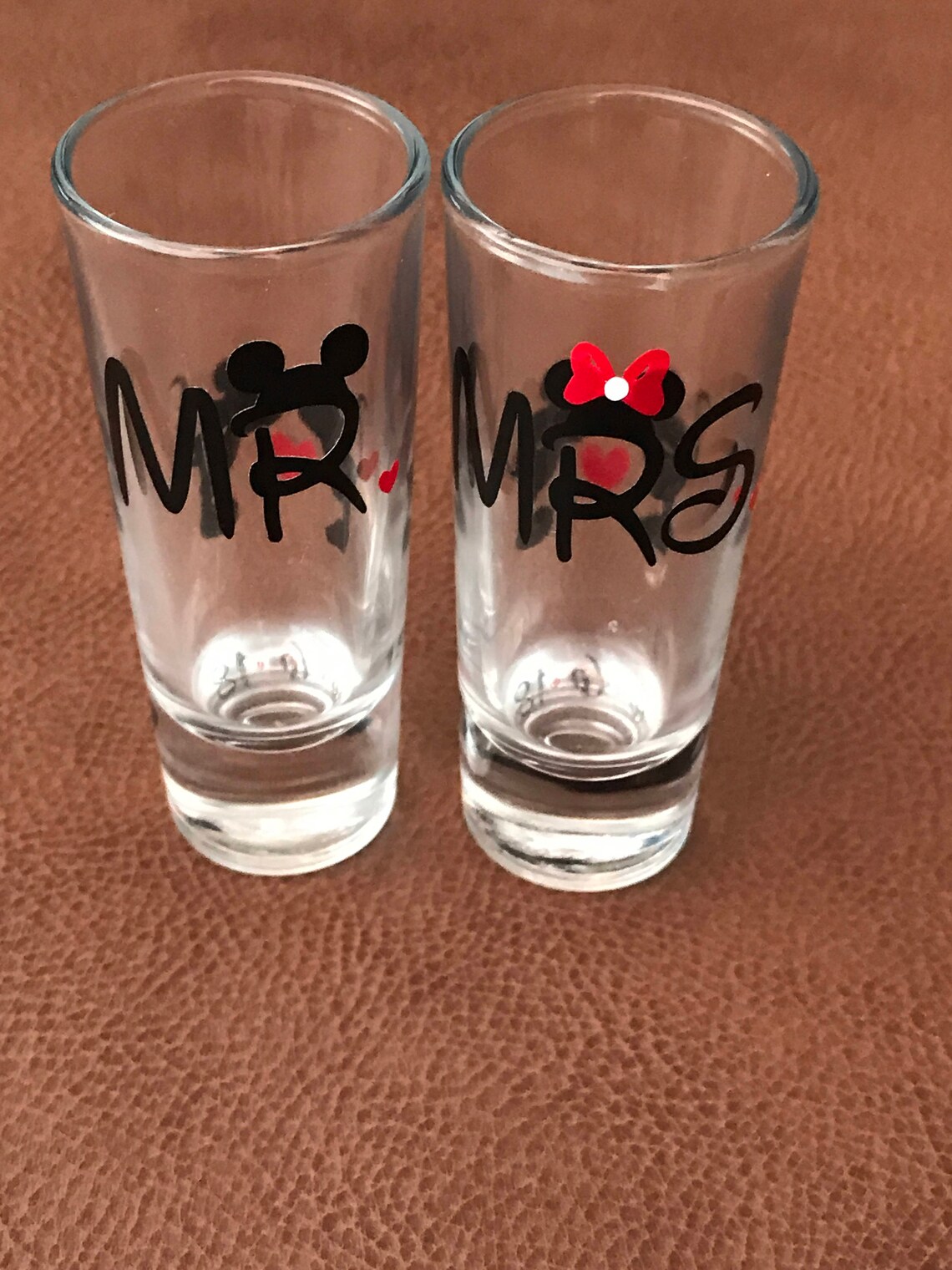 Disney Shot Glasses Bride & Groom One Lucky Mr./soon to Be Etsy