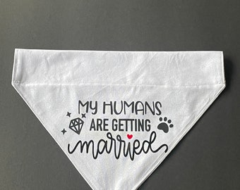 Wedding Pet Neckwear, Dog Bandanna, Wedding Dog Bandanna, Bridal Shower Gifts