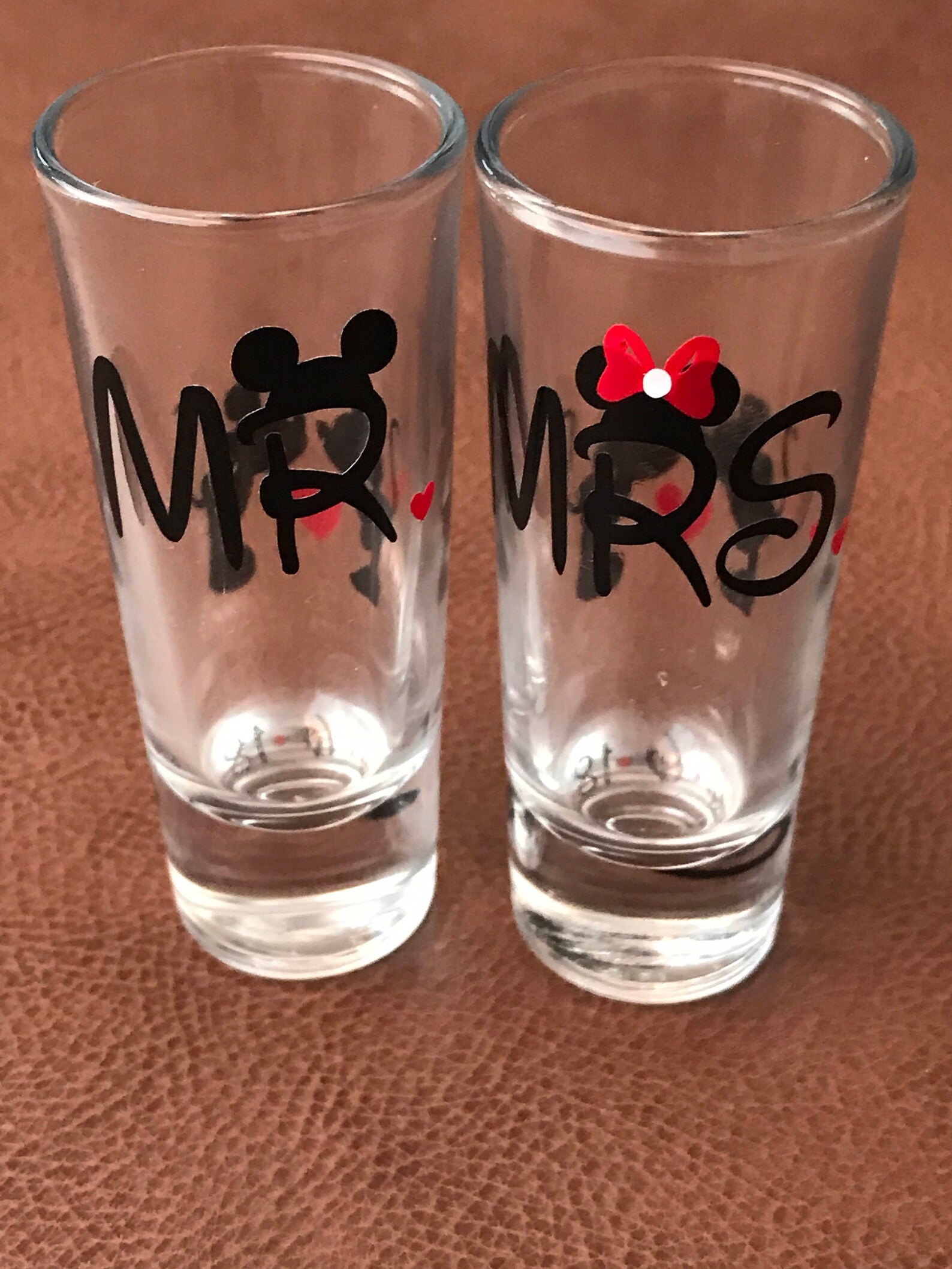 Disney Shot Glasses Bride & Groom One Lucky Mr./soon to Be Etsy