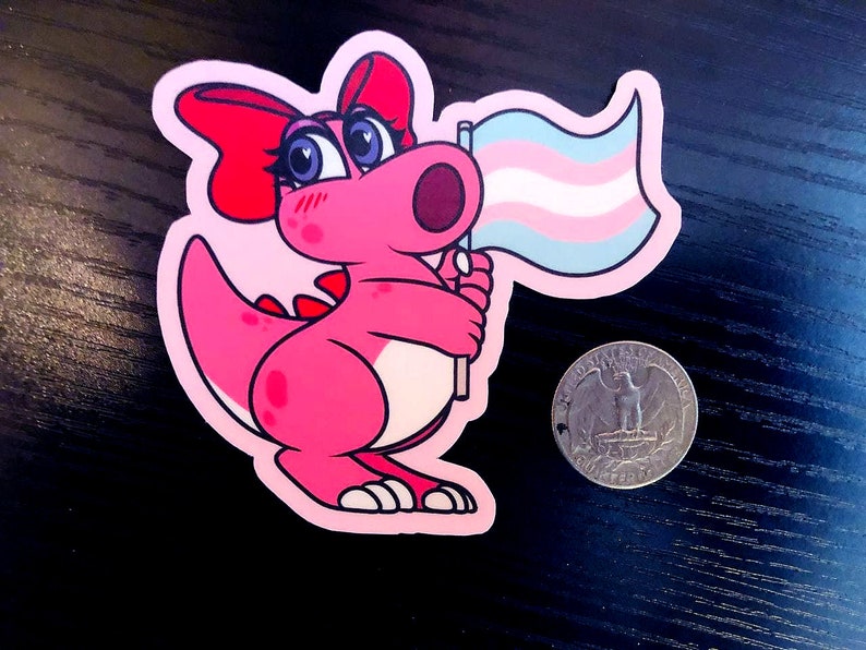 Birdo Pride Vinyl Sticker image 4