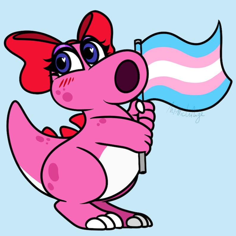 Birdo Pride Vinyl Sticker image 2