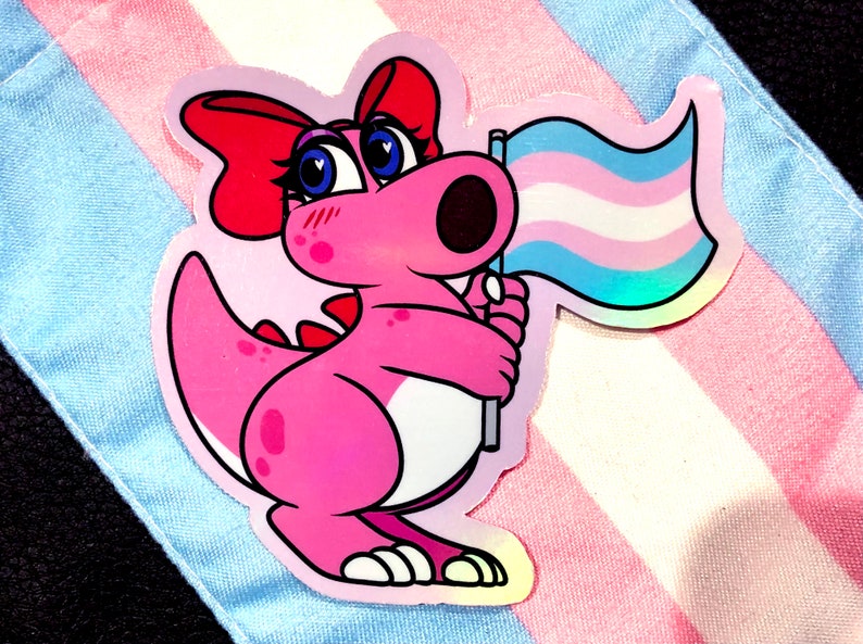 Birdo Pride Vinyl Sticker image 1