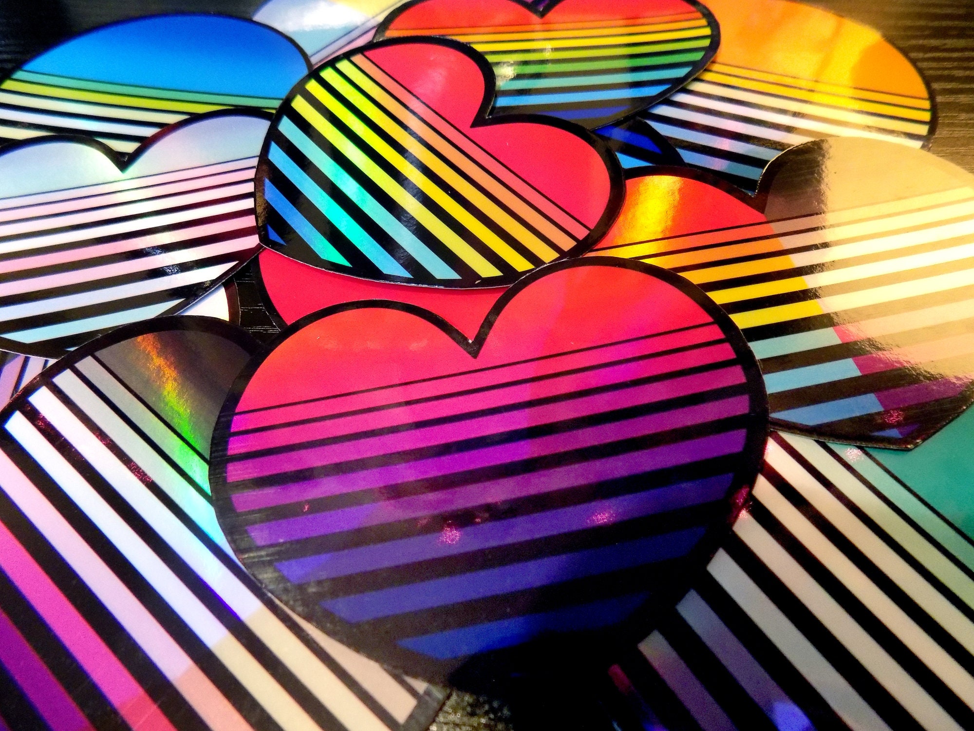 Synthwave Sun Sticker - Etsy