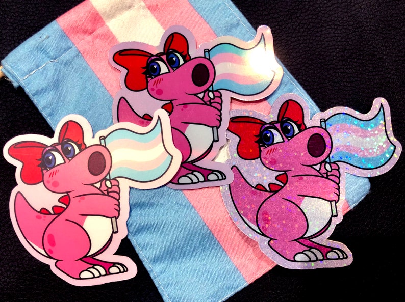 Birdo Pride Vinyl Sticker image 3