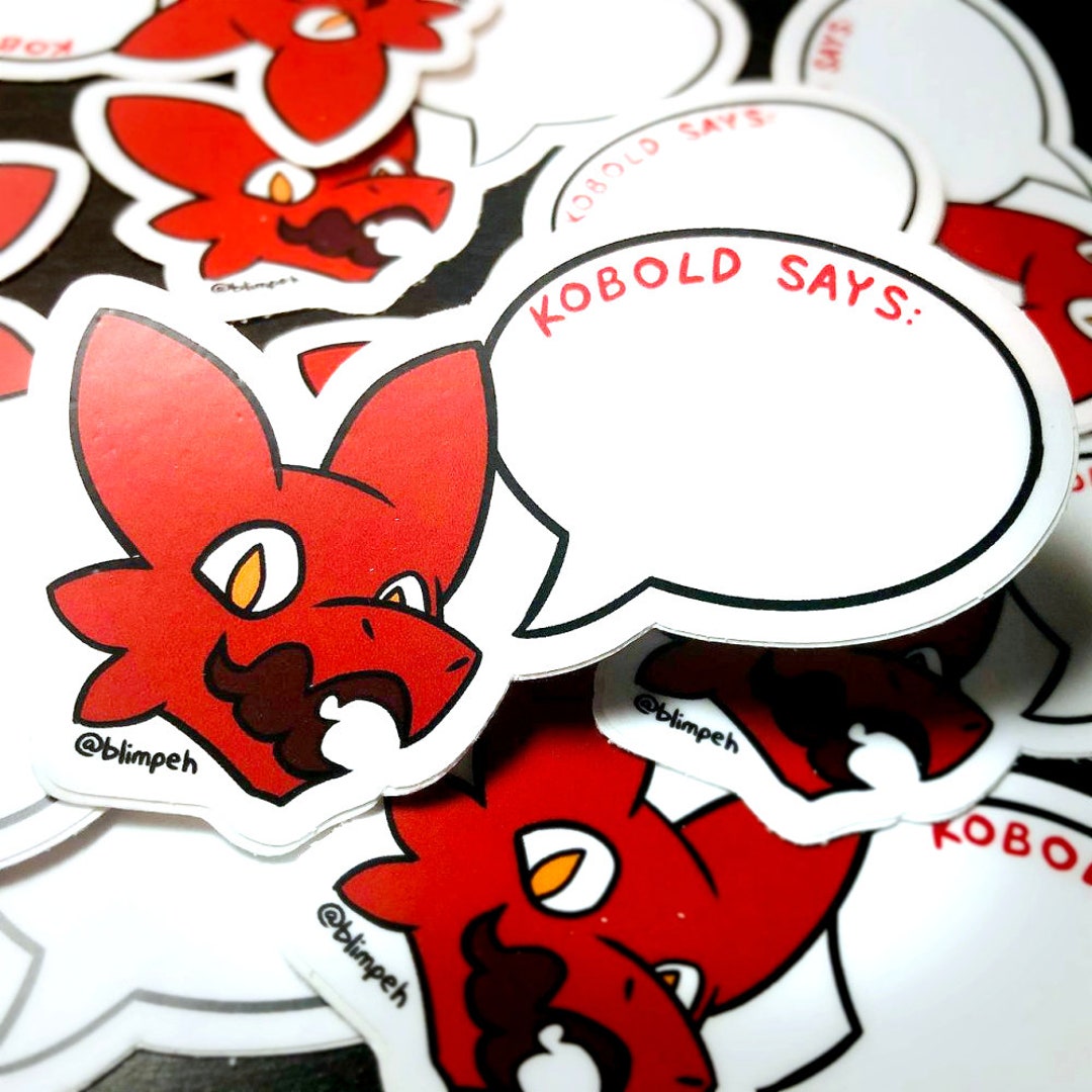 Kobold Says Sticker