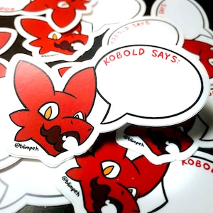 Kobold sagt Sticker