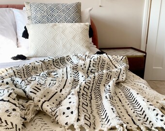 white boho throw