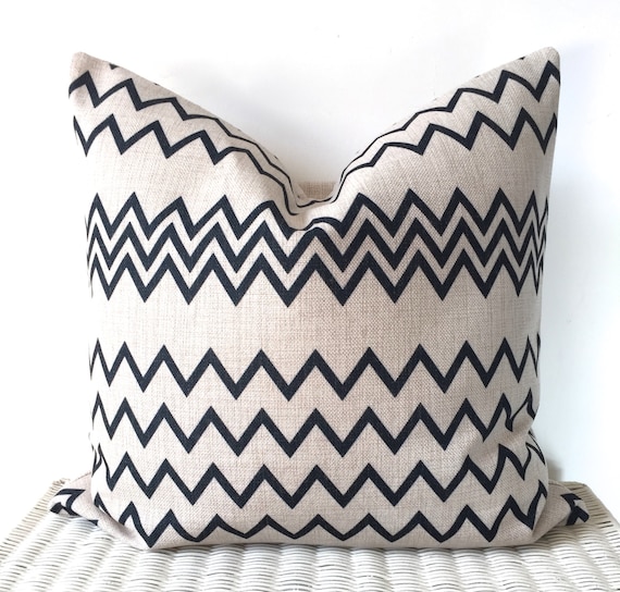 black and white zig zag cushion