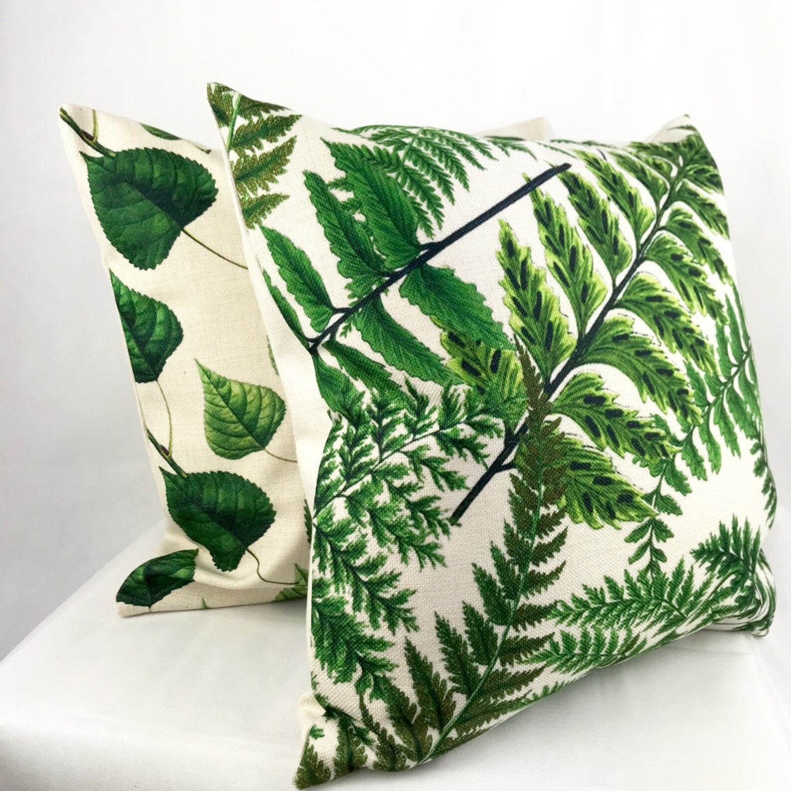 Fern Cushion Green Fern Cushion Botanical Cushion Botanical Etsy UK