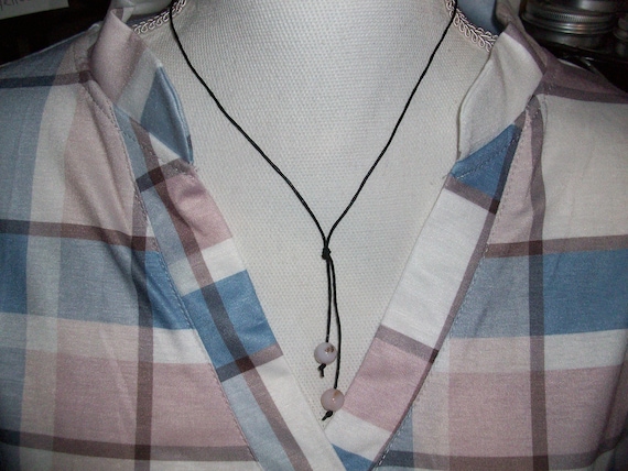 Pink Opal 8mm Lariat Necklace (20 Inches)