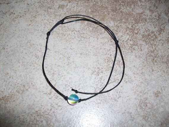 Aqua Aura Quartz 8mm Single Bead Stackable Knotted Bracelet ( 7 - 8 1/2 inch Wrist)