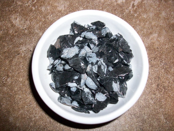 Snowflake Obsidian Raw Chipstones (3 Stones)