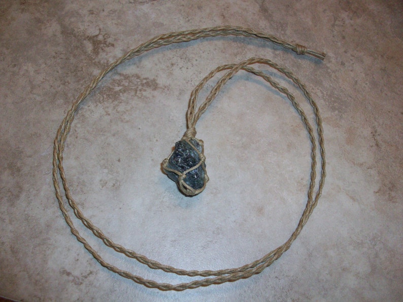 Emerald Raw Braided Necklace
