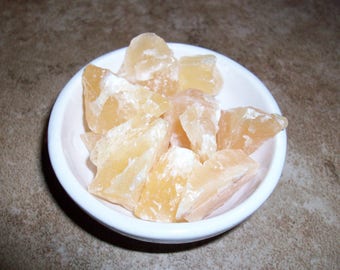 Orange Calcite Raw Crystals Small Size
