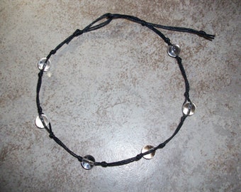 Clear Quartz 8mm Stackable Knotted Anklet